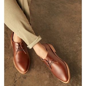 Nisolo Brandy James Oxfords Size 7